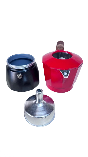 Moka pot 150ml double valve — camping coffee 4x4 Cyprus