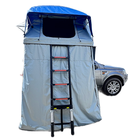 Roof tent annex room mosquito net — overlanding setup