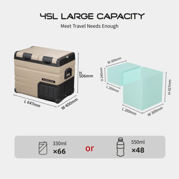 Alpicool TA45 portable freezer fridge — Iron Trek Overland Cyprus