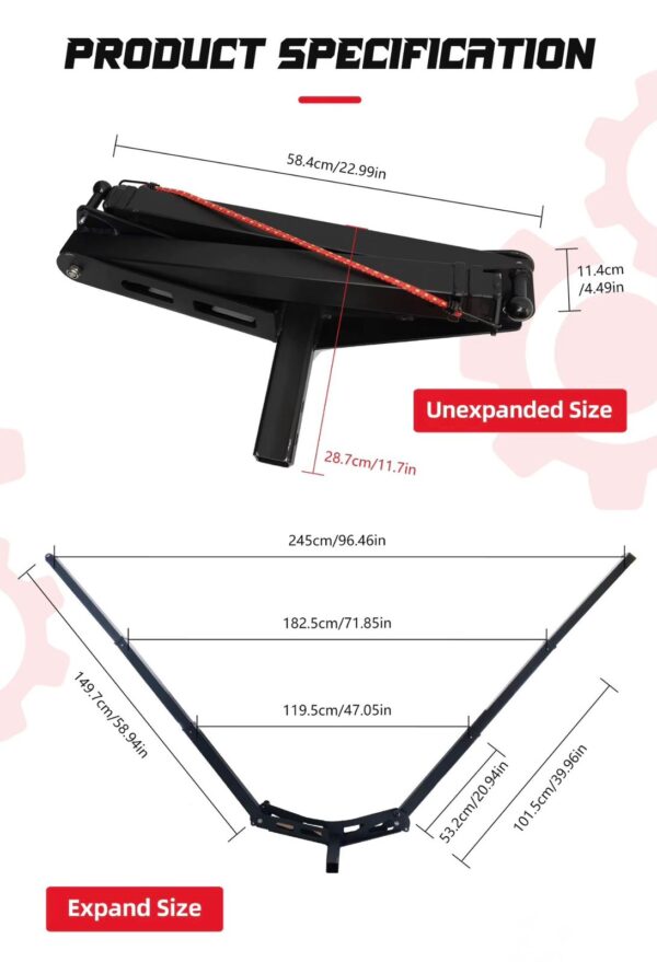 Vehicle hammock hitch mount